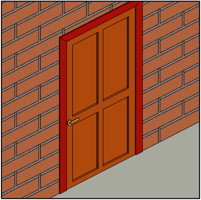 Обрамление дверного проёма при помощи накладных
                        деревянных или металлических наличников